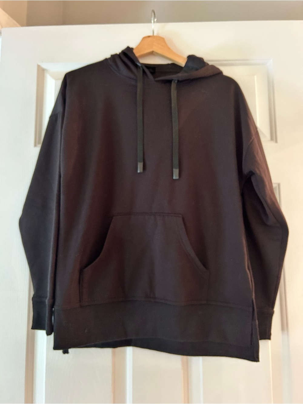 Athletic Works Black Pullover Hoodie with Kangaroo Pocket